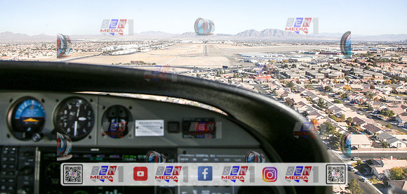 Landing at North Las vegas Airport