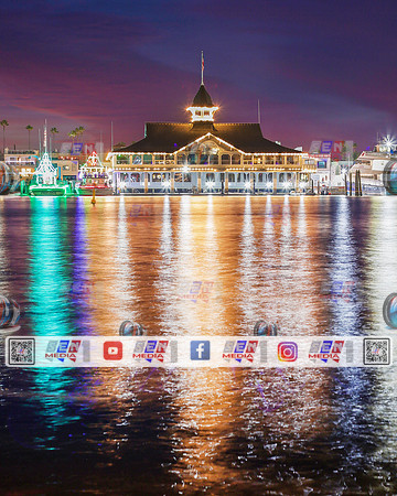 Balboa Island Newport beach overlooking the fun zone building